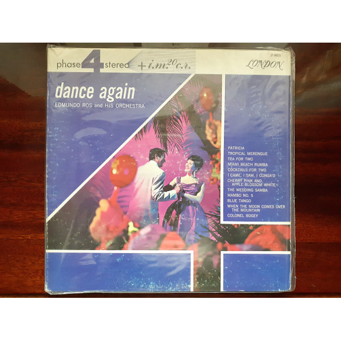 Vinyl record of LP Edmundo Ros & His Orchestra – Dance Again