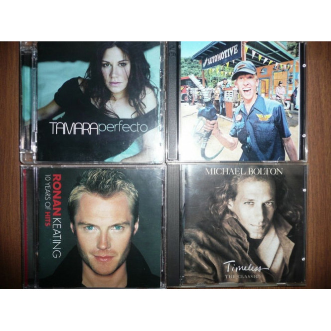 Branded CDs of Aerosmith, Bolton, Keating, Tamara