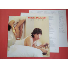 MICK JAGGER - SHES THE BOSS/CBS 28AP 2996, JAPAN PROMO!!!