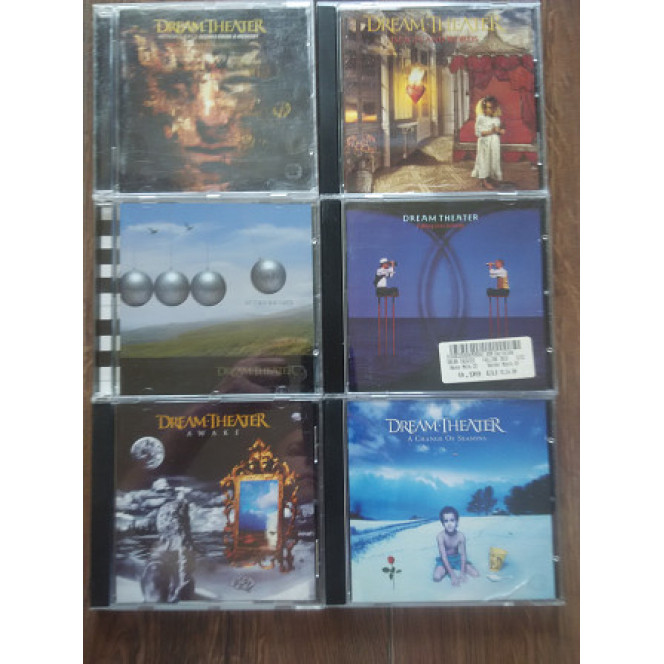 Collection of records of the DREAM THEATER group (6 branded CDs)