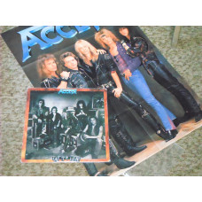 Accept – Eat The Heat Epic – FE 44368 PROMO!, LP + Poster US 1989