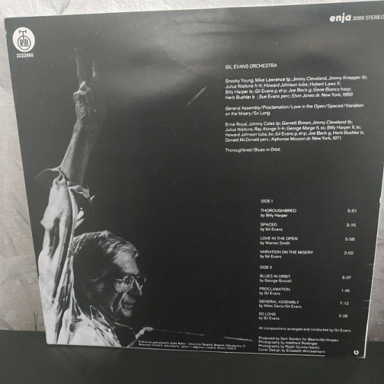 GIL EVANS' 'BLUES IN ORBIT' 'of LP