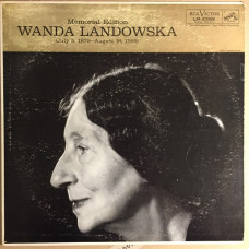 Wanda Landowska ‎– Memorial Edition