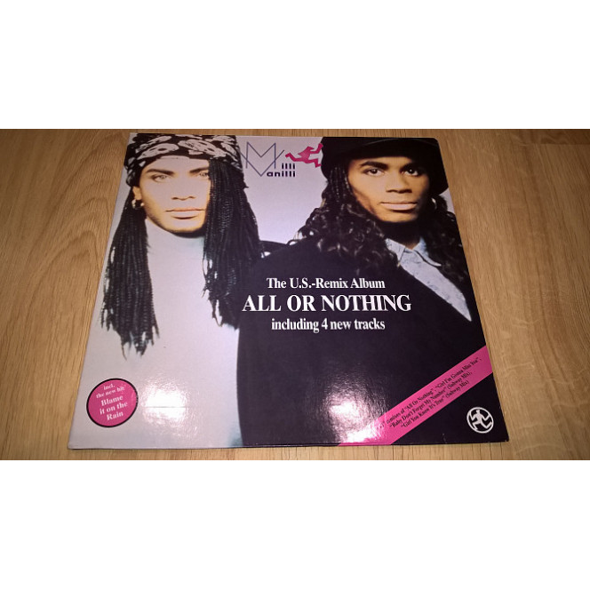 Milli Vanilli (All Or Nothing - The U.S. Remix Album) 1989. (LP). 12. Vinyl. Plastinka. Germany.