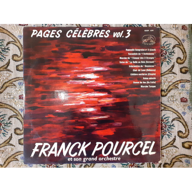 Vinyl record of LP Franck Pourcel Et Son Grand Orchestre – Pages Célèbres Vol. 3