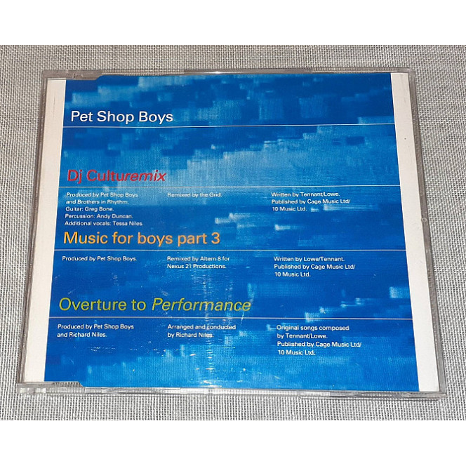 Фирменный Pet Shop Boys - Dj Culturemix