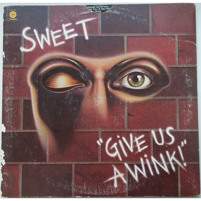 SWEET Give Us A Wink LP VG-/G+