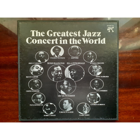 Set from 4 vinyl records of 4LP The Greatest Jazz Concert In The World