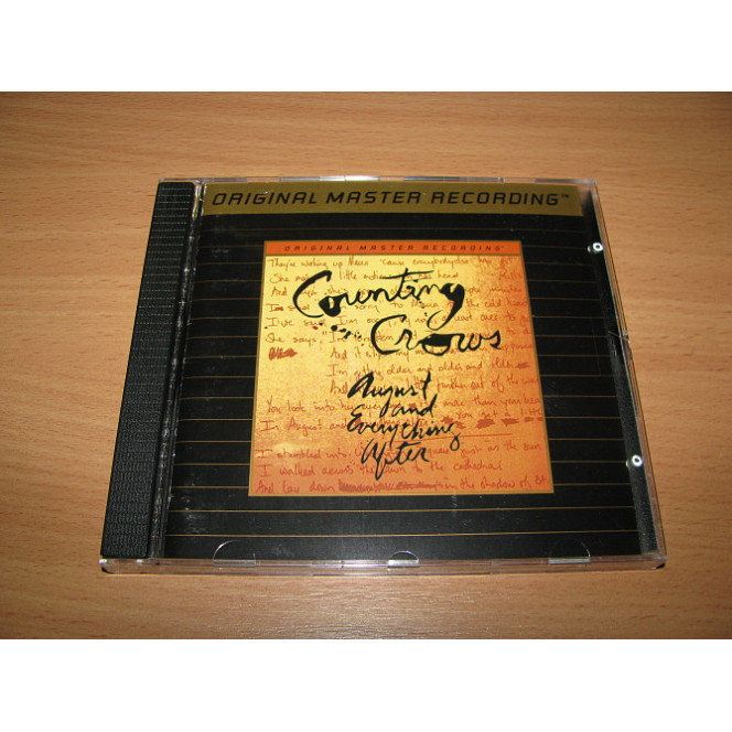 COUNTING CROWS - August And Everything After (1996 Mobile Fidelity 24Kt GOLD CD, USA)