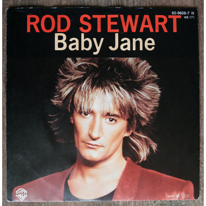 Rod Stewart Baby Jane 7 LP WB Record Vinyl single Rod Stewart