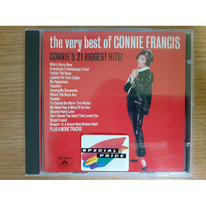 Compact disk signature CD Connie Francis – The Very Best Of Connie Francis (Connie's 21 Biggest Hits