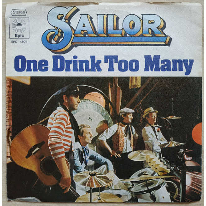 Sailor One Drink Too Many 7 LP Record Vinyl single