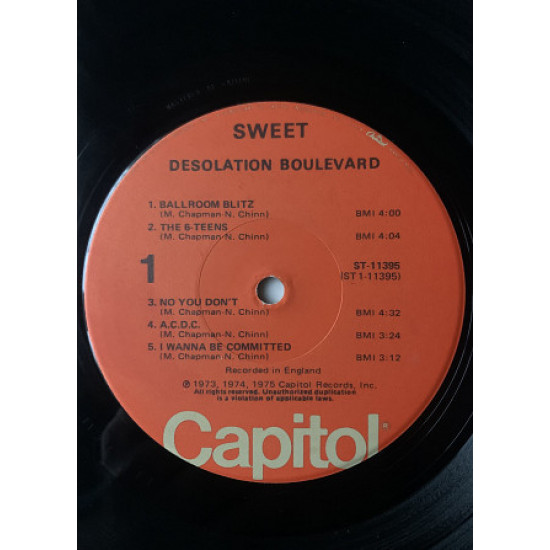 Sweet ‎– Desolation Boulevard -75