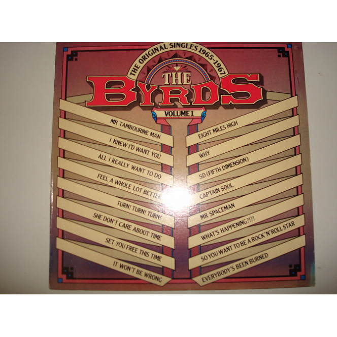 THE BYRDS- The Original Singles 1965-1967 Volume 1 1980 USA Mono Folk Rock