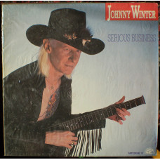 Vinyl record of Johnny Winter-1985 Serious Business (Tonpress).