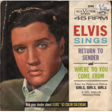 Elvis Presley ‎– Return To Sender