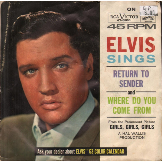 Elvis Presley ‎– Return To Sender