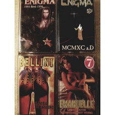 Collection of the Audio cassettes LightErotic, Enigma, Samba De Janeiro.