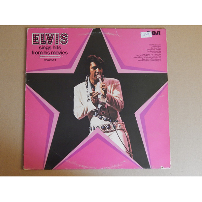 Elvis ‎– Sings Hits From His Movies - Volume 1 (RCA ‎– 26.21239, Germany) EX+/EX+