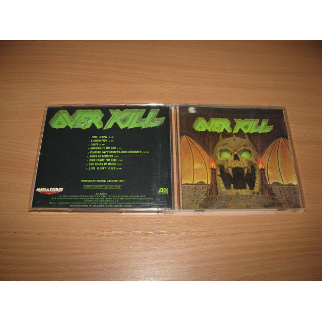 OVERKILL - The Years Of Decay (1989 Megaforce USA 1st press, NO BARCODE)