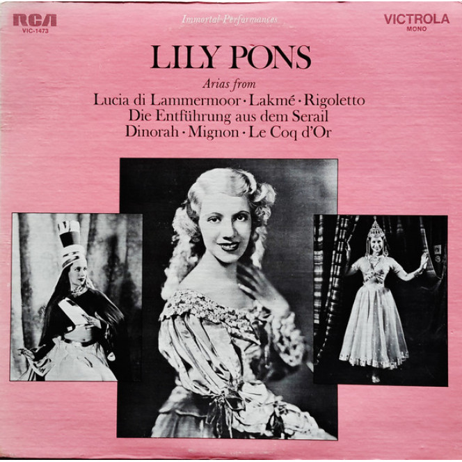 Lily Pons - Arias (LP, Mono, RE)