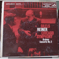 Gilels*, Reiner*, Chicago Symphony*, Brahms* - Concerto No. 2 (LP, Mono, Adv)