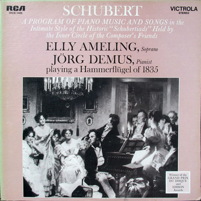 Schubert * – Elly Ameling, Jörg Demus - A Program Of Piano Music And Songs (LP) Label: RCA Victrola