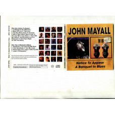 I sell 2 CD’s John Mayall Notice To Appear – 1975 / A Banquet In Blues – 1976