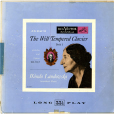 J.S. Bach * - Wanda Landowska - The Well-Tempered Clavier: Book I: Preludes And Fugues Nos. 1-8 (LP,