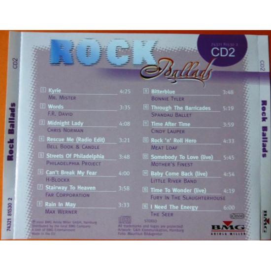 Various 2000 - Rock Ballads (3 CD) (фирменные, EU)