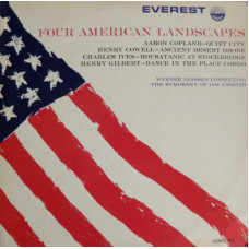 Werner Janssen conducting Symphony of Los Angeles, The* - Four American Landscapes (LP, Mono)