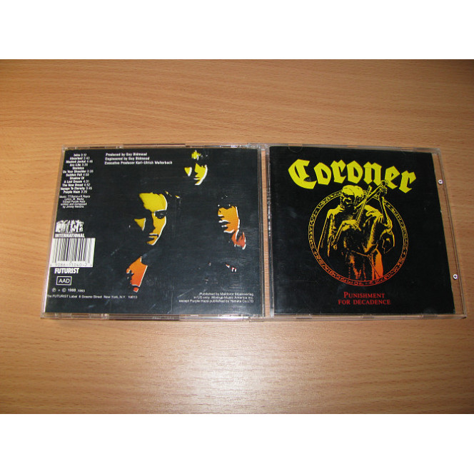 CORONER - Punishment For Decadence (1988 Futurist USA)