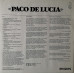 NM+/NM + a vinyl record - Paco De Lucia - Entre Dos Aguas