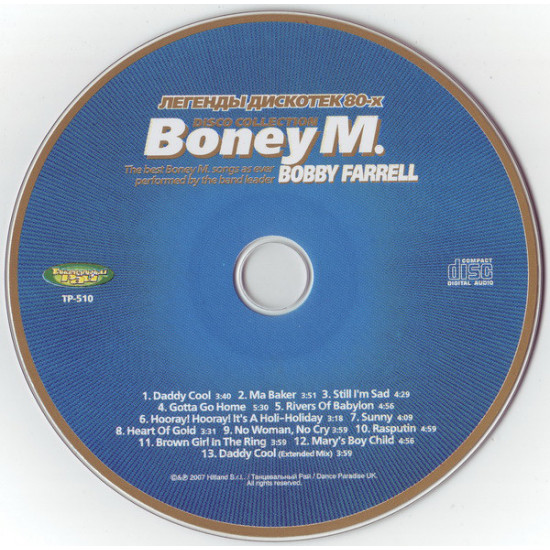 Bobby Farrell ‎– Disco Collection Boney M. 2007