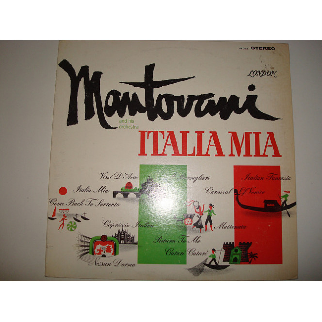 MANTOVANI-Italia mia 1961 UK Pop, Classical, Folk, World, & Country