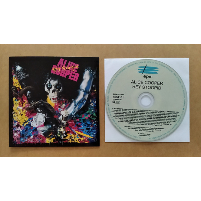 I will sell the Ukrainian ALICE COOPER minivinyl - HEY STOOPID - 1991