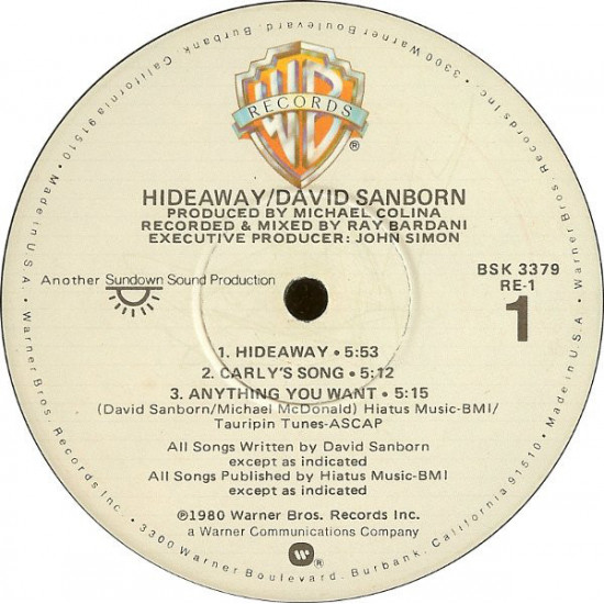 David Sanborn ‎– Hideaway