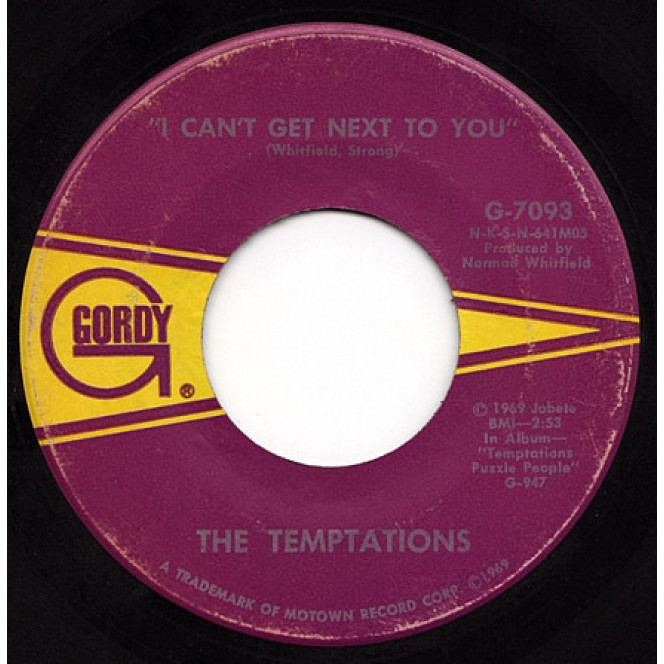 The Temptations ‎– I Can't Get Next To You