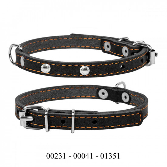 CoLLar Studded Leather Collar (Black)