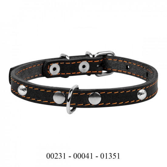 CoLLar Studded Leather Collar (Black)