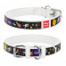 Collar Waudog Design Collar for dogs Nasa white