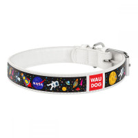 Collar Waudog Design Collar for dogs Nasa white