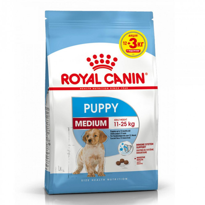 Royal Canin Medium Puppy Сухой корм для щенков средних пород от 2 до 12 месяцев