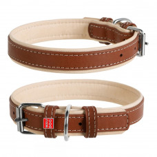 CoLLar Waudog Soft Leather collar without decorations (brown)