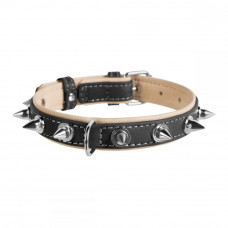 CoLLar Waudog Soft Studded Leather Collar (Black)