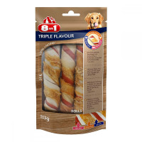 8in1 Triple Flavour Rolls Лакомства для собак трубочки с тройным вкусом