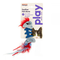 Petstages Feather Fish Bone Toy for cats Feather fish