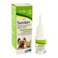 Surolan (Surolan) Drops for the treatment of otitis media in cats and dogs