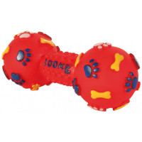 Vinyl toy for dogs Trixie Studded dumbbell with squeaker