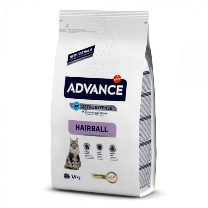 Advance Cat Hairball Turkey & Rice Indoor Cat Food with Turkey and Rice